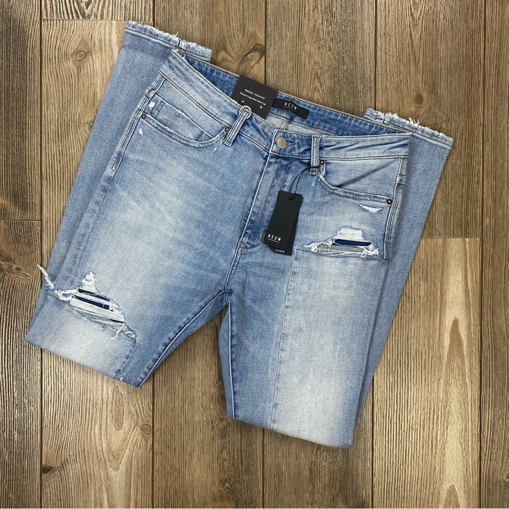 NEUW Denim Rebel Skinny Distressed Jeans Size 32x32 - Picture 4 of 12